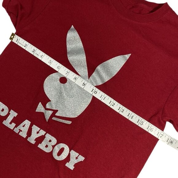 PLAYBOY Glitter Classic Tee Shirt - Picture 3 of 7